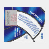 Couverture Polaire Idées de cadeau d'entraîneur de volleyball, photo, (Devant (Horizontal))