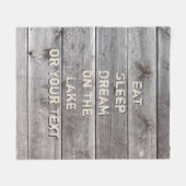 Couverture Polaire Idées personnalisées de décoration de Lake House (Devant (Horizontal))