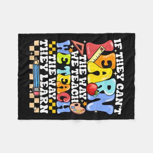 Couverture Polaire If They Can't Learn The Way We Teach Sped Teacher (Devant (Horizontal))