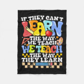 Couverture Polaire If They Can't Learn The Way We Teach Sped Teacher (Devant)