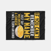 Couverture Polaire If You Can't Remember My Name Just Say Macaroni An (Devant (Horizontal))