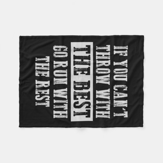 Couverture Polaire If You Can't Track And Field Shot Put Discus Throw (Devant (Horizontal))