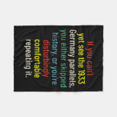 Couverture Polaire If You Can't Yet See The 1933 Germany Parallels Yo (Devant (Horizontal))