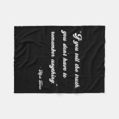 Couverture Polaire If You Tell The Truth Insrational Quotes Shirts  (Devant (Horizontal))