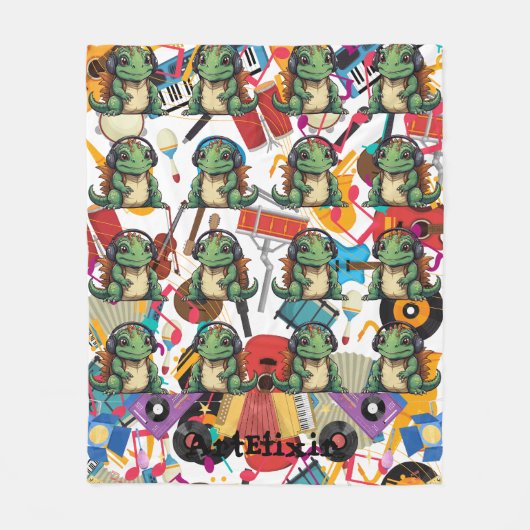 Couverture Polaire Iguana Écouter la musique Imprimer (Devant)