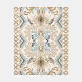 Couverture Polaire Ikat Chevron Paisley (Devant)