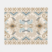 Couverture Polaire Ikat Chevron Paisley (Devant (Horizontal))