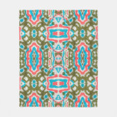 Couverture Polaire Ikat Ethnic Abstract Pattern. Shaman Pattern. Peni (Devant)