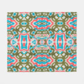 Couverture Polaire Ikat Ethnic Abstract Pattern. Shaman Pattern. Peni (Devant (Horizontal))