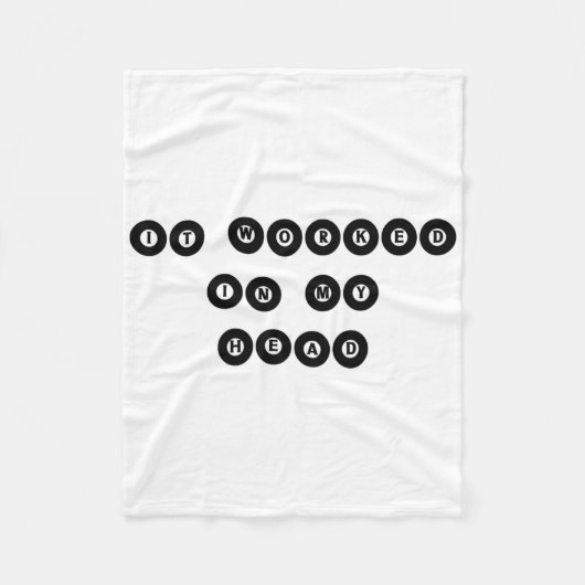 Couverture Polaire Il A Travaillé Dans Ma Tête - Billard Pool Player (Devant)