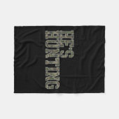 Couverture Polaire Il chasse une femme Chasse au canard Chasse au cer (Devant (Horizontal))