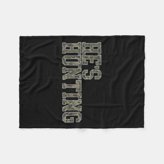 Couverture Polaire Il chasse une femme Chasse au canard Chasse au cer (Devant (Horizontal))