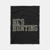 Couverture Polaire Il chasse une femme Chasse au canard Chasse au cer (Devant)