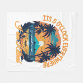 Couverture Polaire Il est 5 heures partout où je suis retraité (Devant (Horizontal))