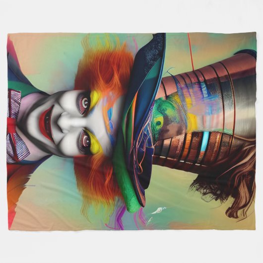 Couverture Polaire Il est fou (Devant (Horizontal))