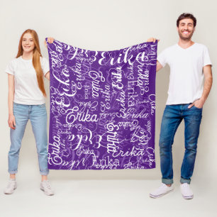 Couverture Polaire Il est mignon et pourpre 🤍