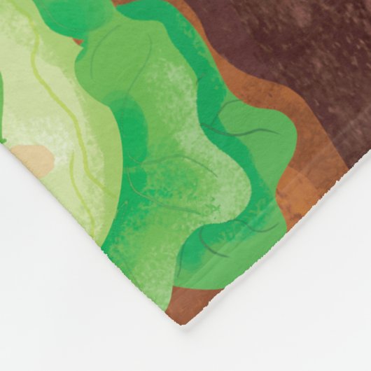 Couverture Polaire Il Est Temps De Compter Le Jardin (Coin)