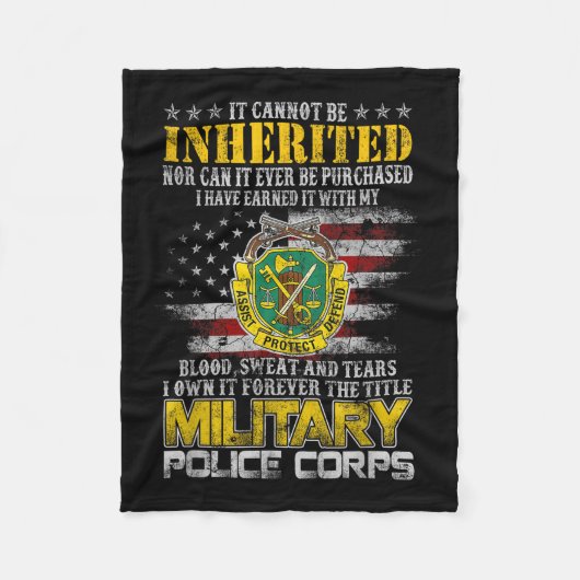 Couverture Polaire Il Ne Peut Être Hérité Militaire Lice Vétérinaire (Devant)