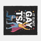 Couverture Polaire Il N'Est Pas Gay S'Il Est TSA Funky Security Airli (Devant (Horizontal))