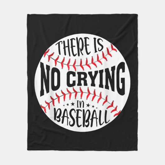 Couverture Polaire Il n'y a pas de larmes au baseball (Devant)