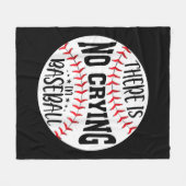 Couverture Polaire Il n'y a pas de larmes au baseball (Devant (Horizontal))