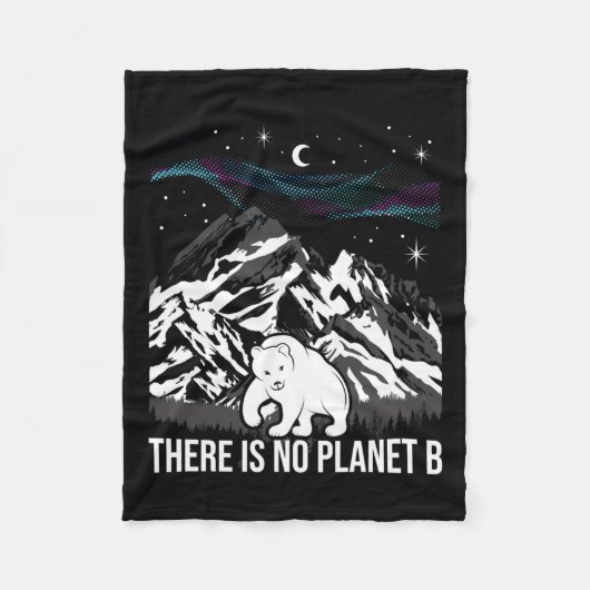 Couverture Polaire Il N'Y A Pas De Planète B - Protection De l'enviro (Devant)