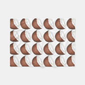 Couverture Polaire Île tropicale Fruity Beach Cocout Print (Devant (Horizontal))