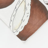 Couverture Polaire Île tropicale Fruity Beach Cocout Print (Coin)