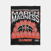 Couverture Polaire Illinois March Madness 2025 Men's Sketll Nil (Devant)