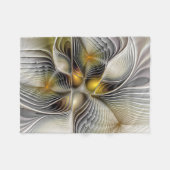 Couverture Polaire Illusion d'optique abstrait 3D fractal avec profon (Devant (Horizontal))