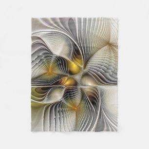 Couverture Polaire Illusion d'optique abstrait 3D fractal avec profon