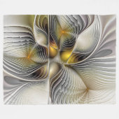 Couverture Polaire Illusion d'optique abstrait 3D fractal avec profon (Devant (Horizontal))