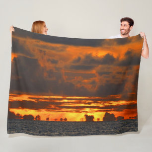 COUVERTURE POLAIRE ILLUSION DU COUCHER DE SOLEIL