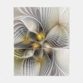 Couverture Polaire Illusion Optique Abstrait 3D Fractal Avec Profonde (Devant)