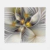 Couverture Polaire Illusion Optique Abstrait 3D Fractal Avec Profonde (Devant (Horizontal))