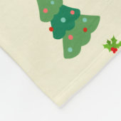 Couverture Polaire Illustrated Christmas Trees Fleece Blanket (Coin)