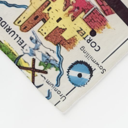 Couverture Polaire Illustrated Colorado Map Small (Coin)