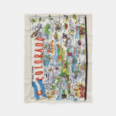 Couverture Polaire Illustrated Colorado Map Small  (Devant)