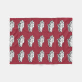 Couverture Polaire Illustration 1957 classique de voiture de Bel Air (Devant (Horizontal))