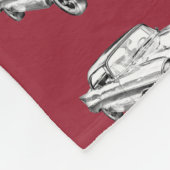 Couverture Polaire Illustration 1957 classique de voiture de Bel Air (Coin)