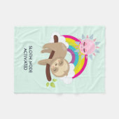 Couverture Polaire Illustration amusante activée en mode fentes (Devant (Horizontal))