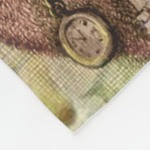 Couverture Polaire Illustration classique de l'arbre du Père Noël joy (Coin)