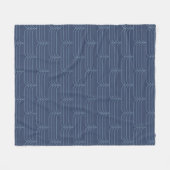 Couverture Polaire Illustration cool bleue, moderne, simple (Devant (Horizontal))