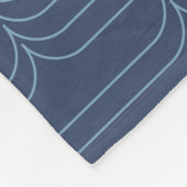 Couverture Polaire Illustration cool bleue, moderne, simple (Coin)