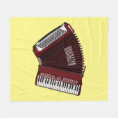 Couverture Polaire Illustration d'accordion (Devant (Horizontal))