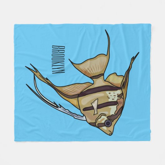 Couverture Polaire Illustration d'angelfish (Devant (Horizontal))