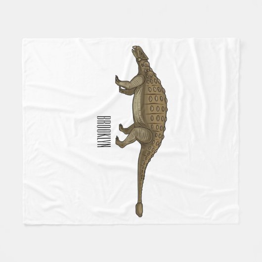 Couverture Polaire Illustration d'Ankylosaurus (Devant (Horizontal))