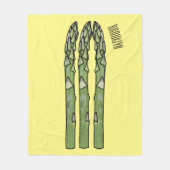 Couverture Polaire Illustration d'Asparagus (Devant)