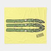 Couverture Polaire Illustration d'Asparagus (Devant (Horizontal))