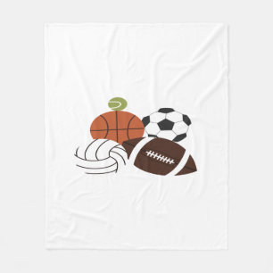 Couverture Polaire illustration de balle de sport